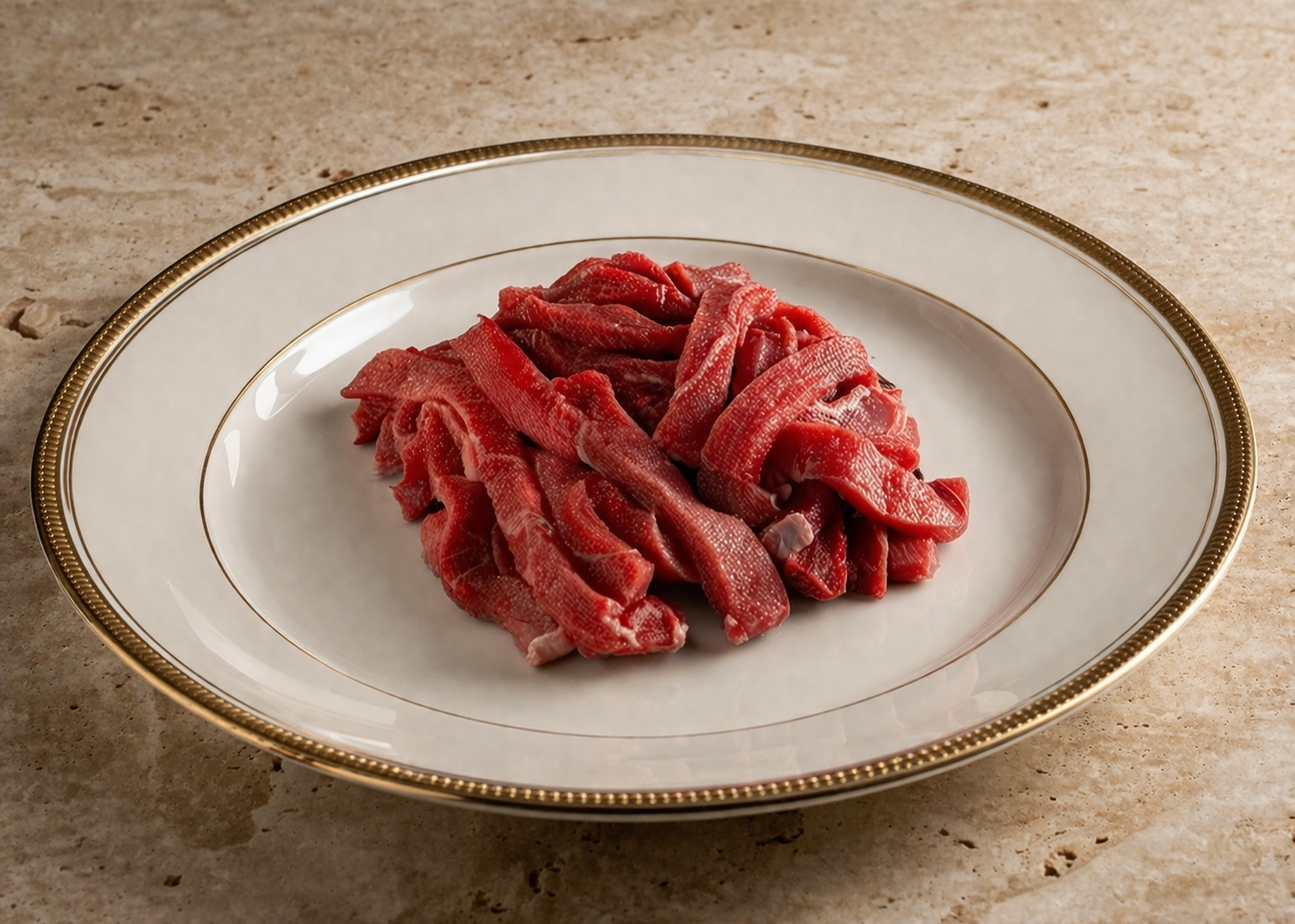 Como cortar o filé em tiras